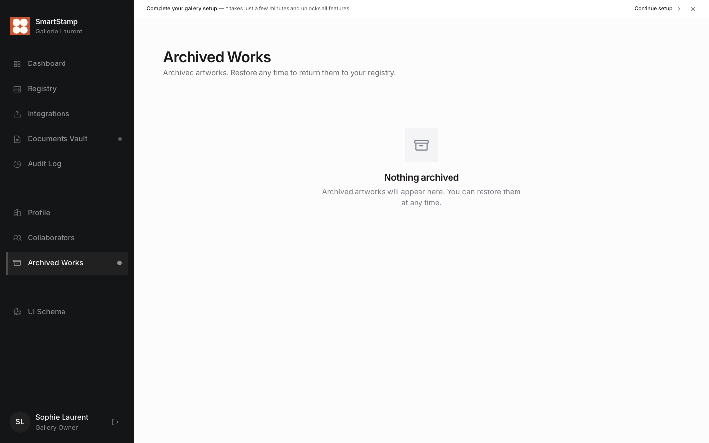 Archived works